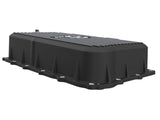 aFe 20-26 GM Trucks L6 3.0L Transmission Pan - Black w/ Machined Fins