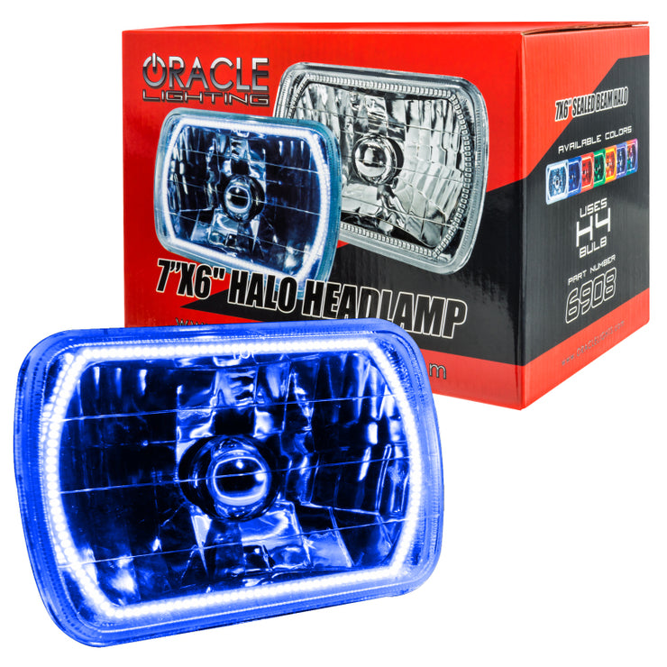 Oracle Pre-Installed Lights 7x6 IN. Sealed Beam - Blue Halo