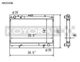 Koyo 95-02 Nissan Silvia S14/S15 2.0L Turbo Radiator
