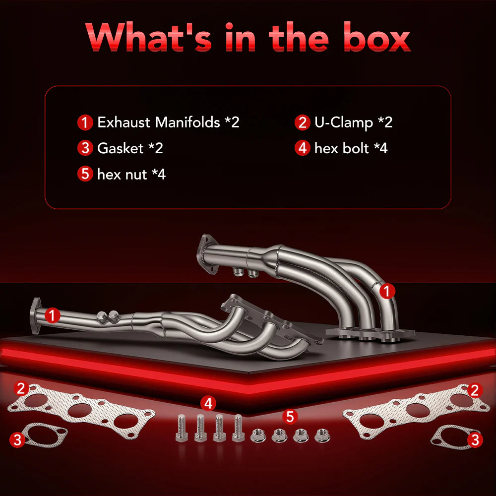 (06-11) BMW 128i/325i/328i/330i E9x N52B25 304SS 3" Long Tube Headers