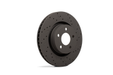 Hawk Talon 2007 Audi Q7 Iron Disc Drilled and Slotted Rear Brake Rotor Set
