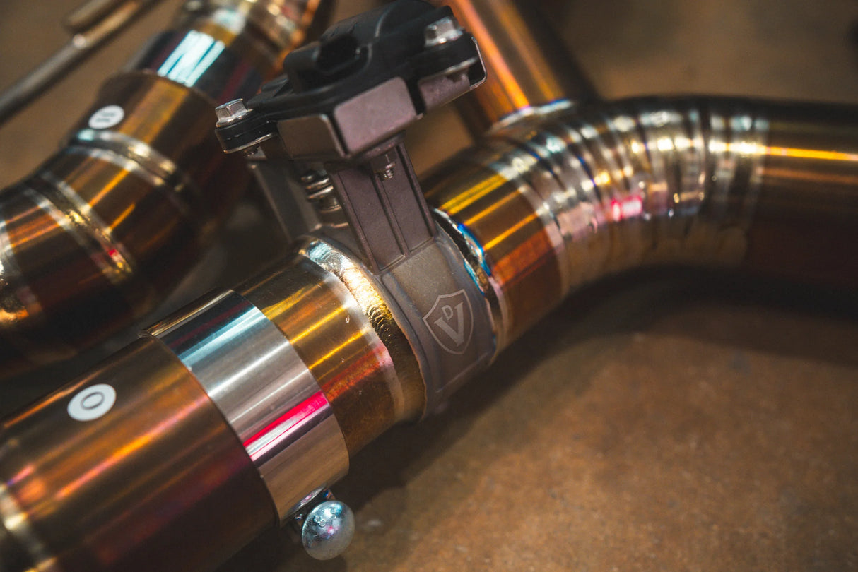 Valvetronic Designs® BMW M5 F90 Valved Titanium Cat-Back Exhaust with 4" OD Tips