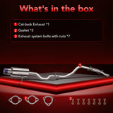 (92-00) Honda Civic 1.6L 2.25" Cat-Back Exhaust with 4" OD Burnt Tip