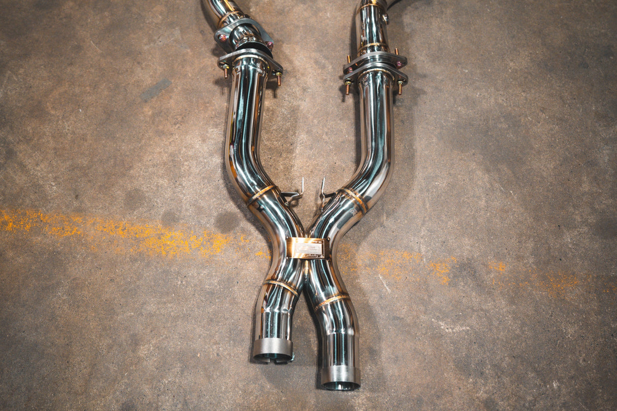 Valvetronic Designs® Ferrari 599 RACE F1 Valved Complete Exhaust System with 4" OD Tips