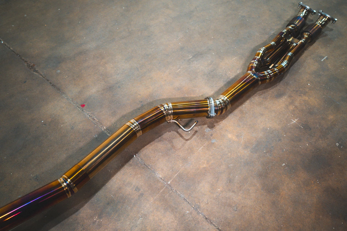 Valvetronic Designs® Nissan GT-R R35 Titanium Cat-Back Exhaust with 4" OD Tips
