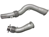 Mastery of Art & Design BMW M2C/M3/M4 S55B30 3.5" 'FAT BOY' Catted Downpipes with Flex Section