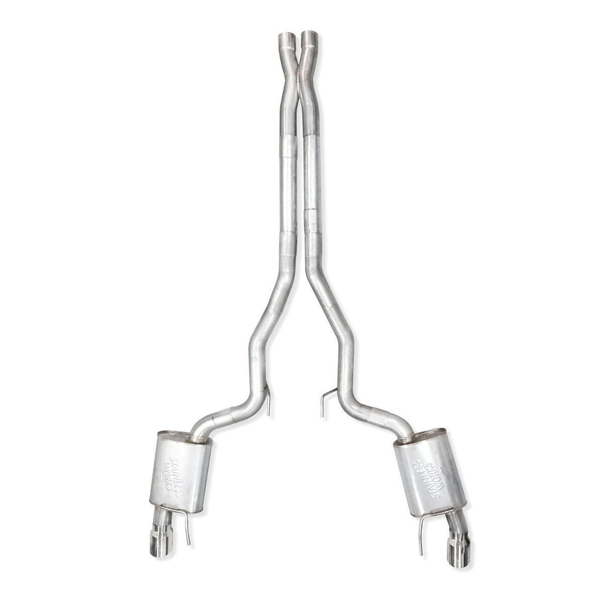 Stainless Works® (24-25) Mustang GT 304SS 3" Cat-Back Exhaust with Dual 4" OD Tips