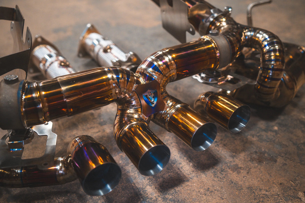 Valvetronic Designs® Corvette C8 Z06 Titanium Valved Sport Cat-Back Exhaust with 4" OD Tips