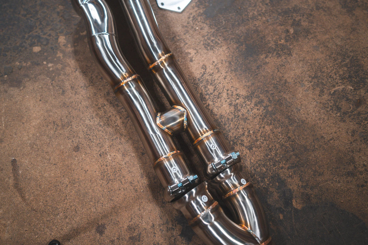 Valvetronic Designs® BMW F87 M2 Competition Equal Length Valved Sport Cat-Back Exhaust with 4" OD Tips