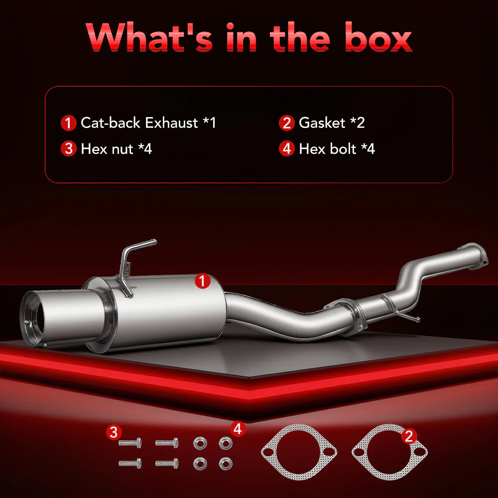 (03-08) Nissan 350Z/Infiniti G35 3" Cat-Back Exhaust with 4.5" OD Tip