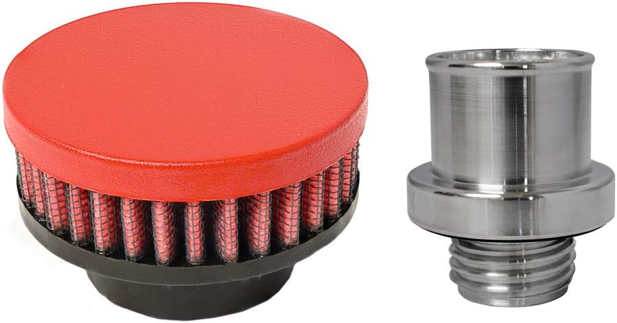 GEN III HEMI Baffled Screw-In Billet Engine Crankcase Breather Filter