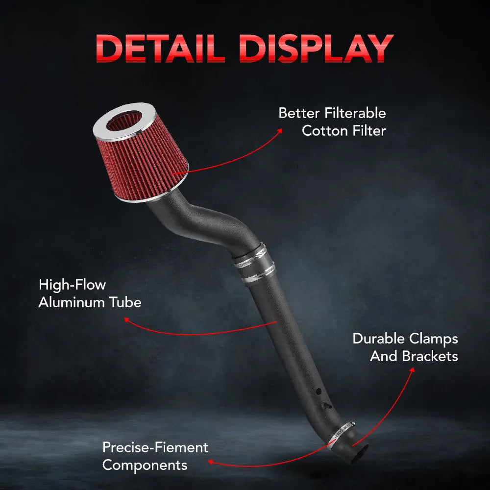 96-98 Honda Civic EX/HX/Si EX-R 1.6L SOHC Cold Air Intake with Oiled Filter
