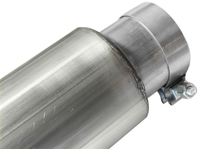 aFe MACHForce XP 5in DPF-Back Stainless Steel Exh Sys, No tip, Ford Diesel Trucks 08-10 V8-6.4L