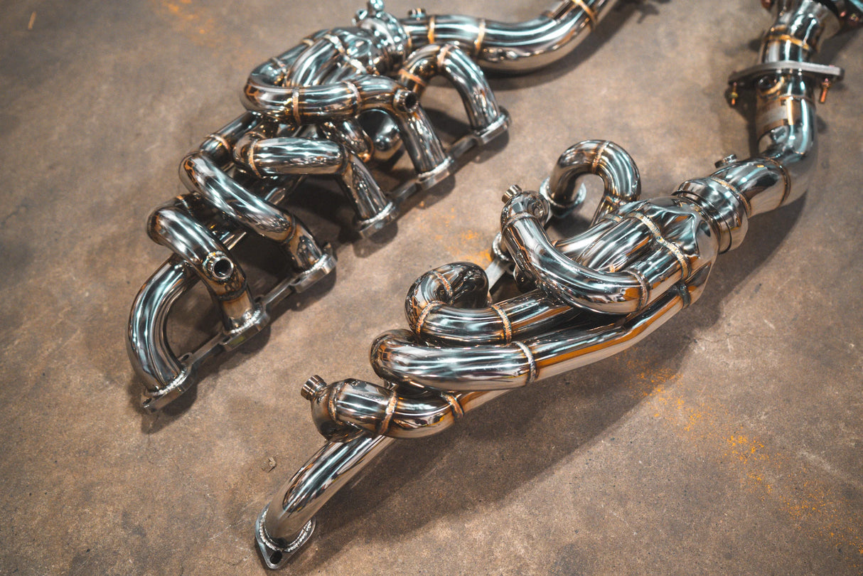 Valvetronic Designs® Ferrari 599 RACE F1 Valved Complete Exhaust System with 4" OD Tips