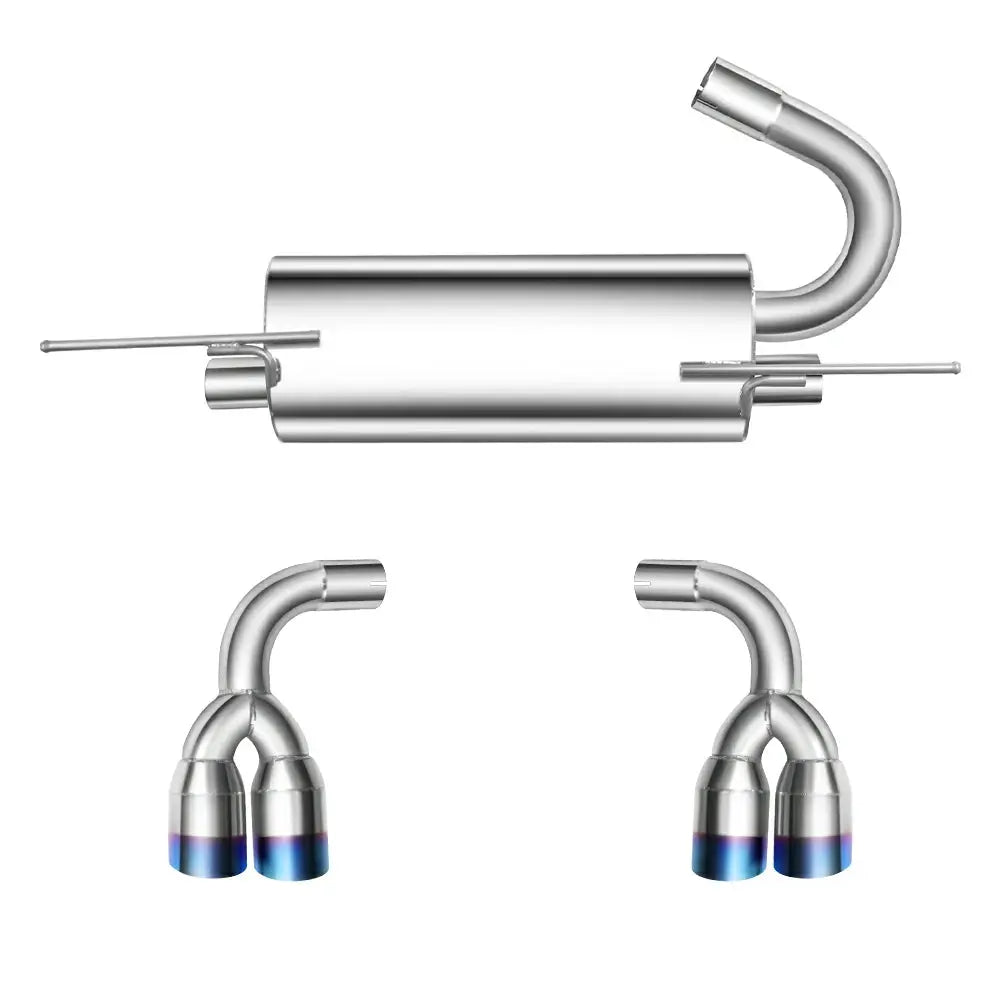 (09-14) Hyundai Genesis Coupe 2.0L Cat-Back Exhaust with Quad 4" OD Burnt Tips