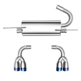 (09-14) Hyundai Genesis Coupe 2.0L Cat-Back Exhaust with Quad 4" OD Burnt Tips
