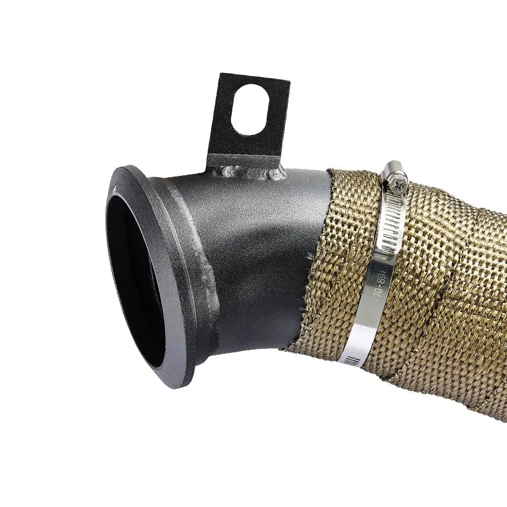 (04.5-10) Silverado/Sierra 6.6L Duramax LLY/LBZ/LMM 3" Catless Down Pipe with Heat Wrap Layer