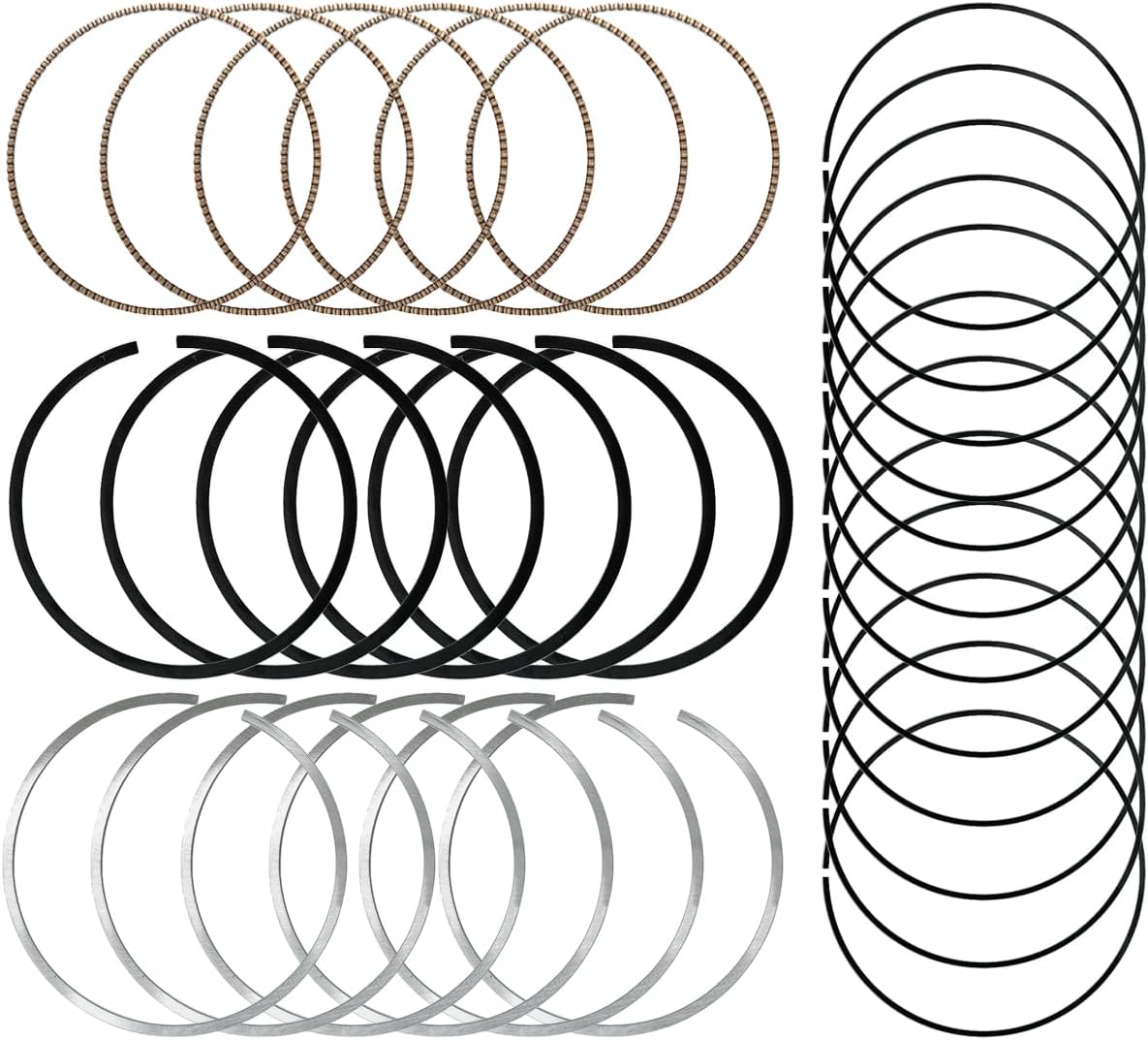 Chrysler/Dodge/Jeep/Ram 3.6L V6 Cylinder Piston Rings 68078776AA