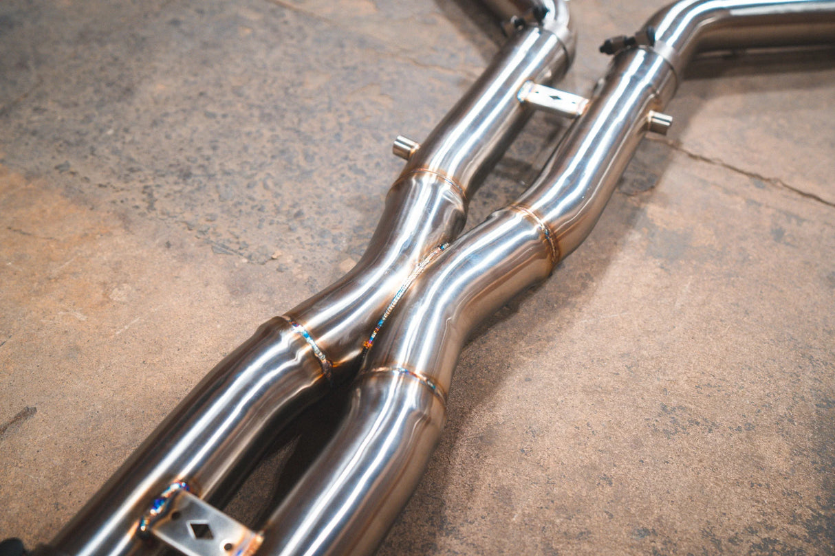 Valvetronic Designs® BMW X5M/X6M F95/F96 Valved Sport Cat-Back Exhaust with 4" OD Tips