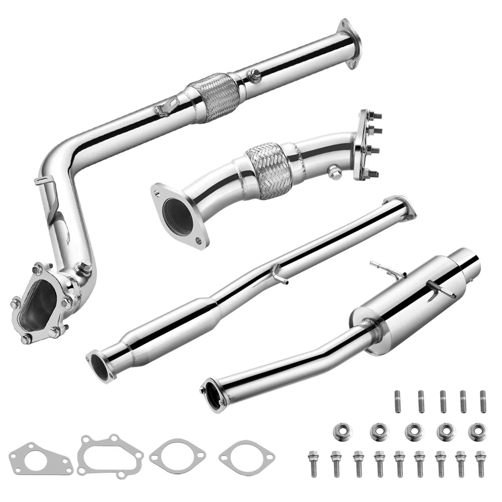 2002-2007 Subaru Impreza WRX/STI GD EJ25 3" Cat-Back Exhaust with 4.5" OD Burnt Tip