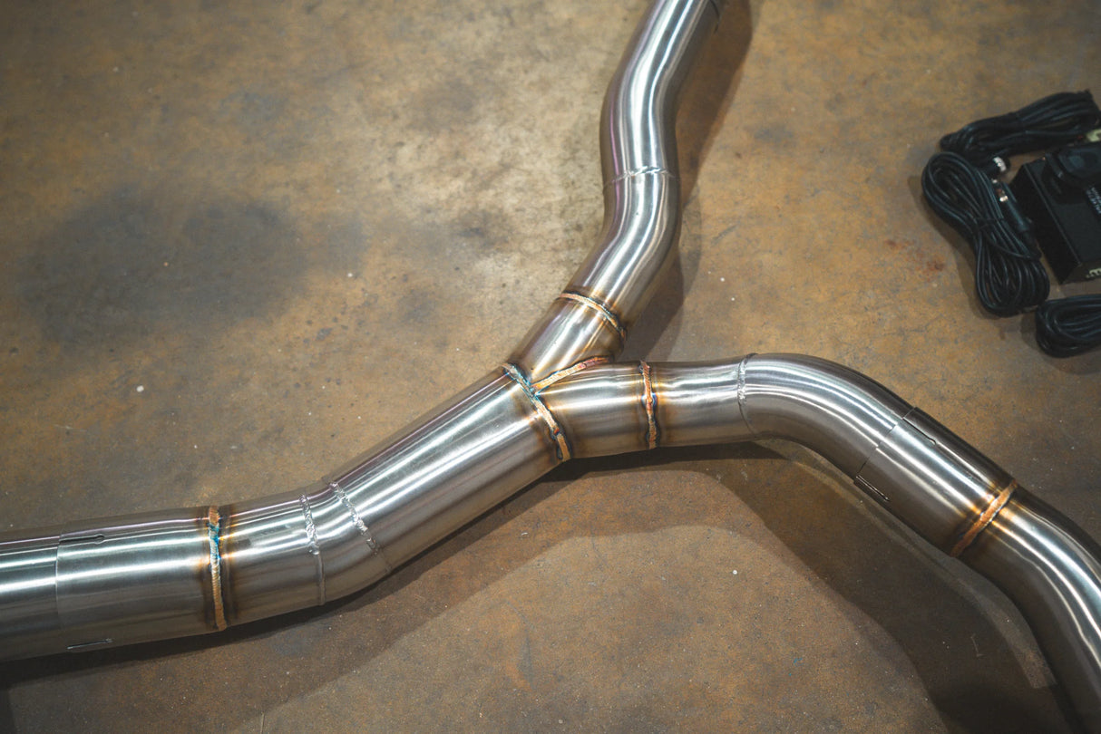 Valvetronic Designs® Audi RS5 B9 Valved Sport Titanium Cat-Back Exhaust with 4" OD Tips