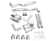 Awe Tuning® Ford Mustang S650 GT Fastback SwitchPath™ 304SS 3" Cat-Back Exhaust with 5" OD Tips