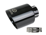 aFe Takeda Universal Exhaust Tip 2-1/2 IN Inlet x 4-1/2 IN Outlet x 7 IN L- Black