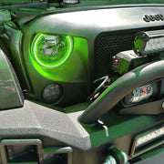 Oracle 7in High Powered LED Headlights - Black Bezel - ColorSHIFT No Controller