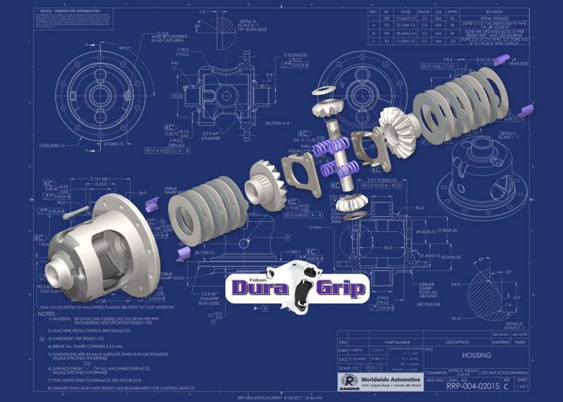 Yukon Gear Dura Grip Positraction for Dana 80 / 35 Spline / 3.73 & Down