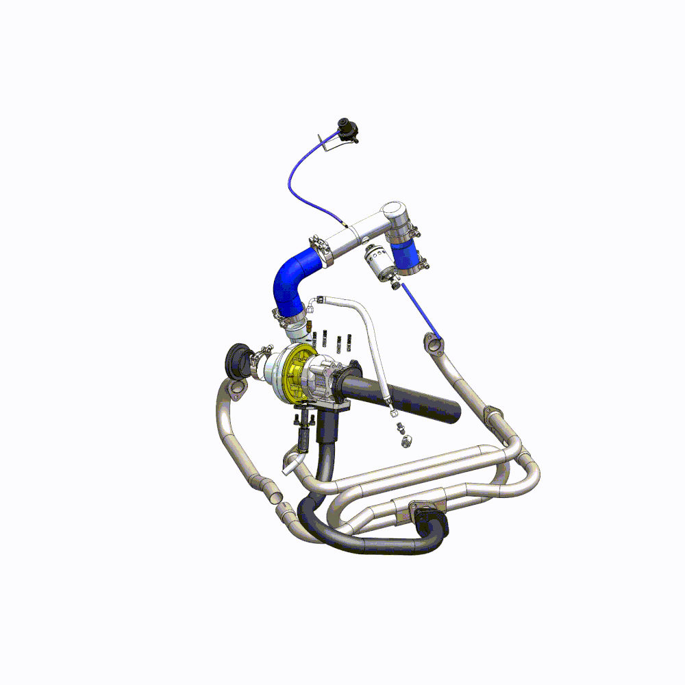 VW Beetle/Bug turbo kit for single carburetor for T2 turbochargers - W ...