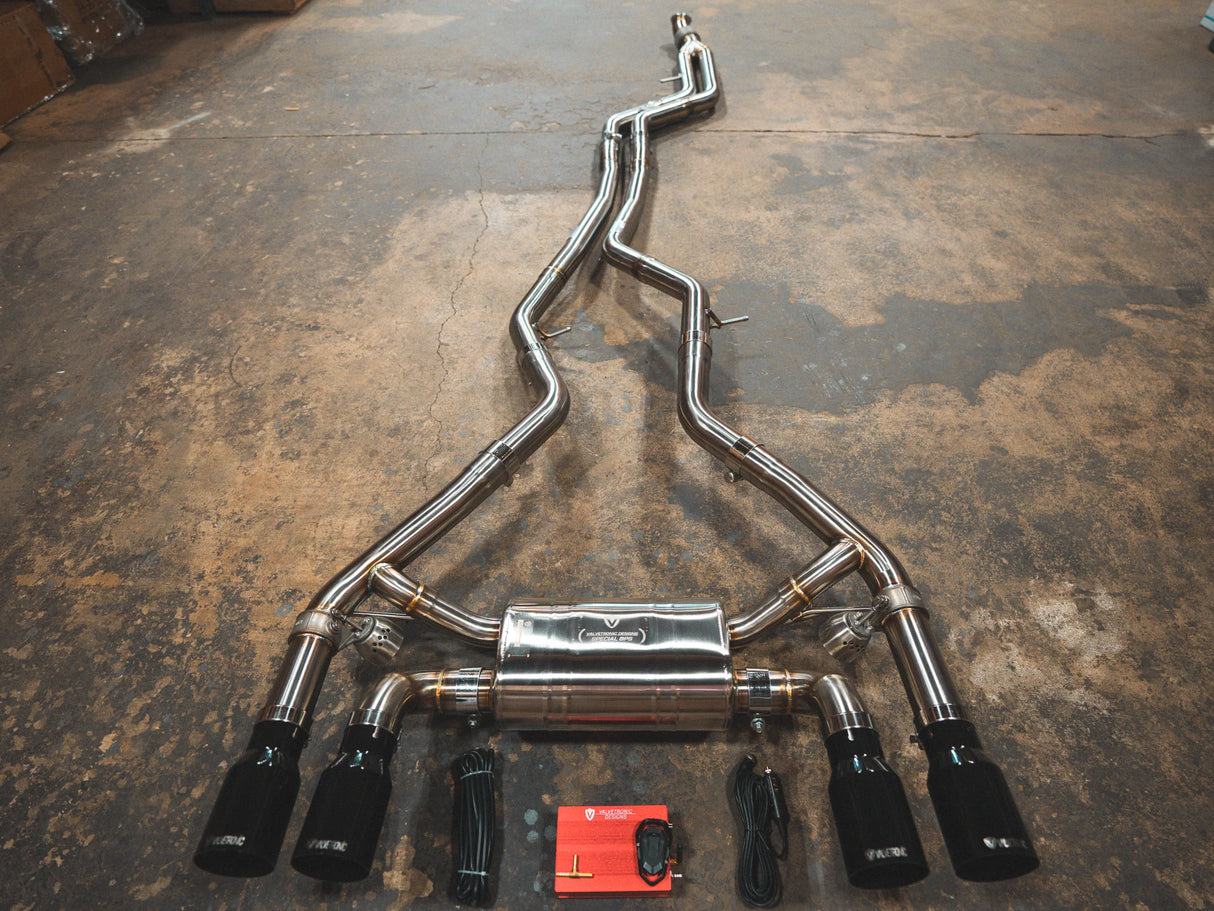Valvetronic Designs® (16-18) BMW F87 M2 Valved Sport Cat-Back Exhaust with 4" OD Tips