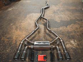 Valvetronic Designs® (16-18) BMW F87 M2 Valved Sport Cat-Back Exhaust with 4" OD Tips