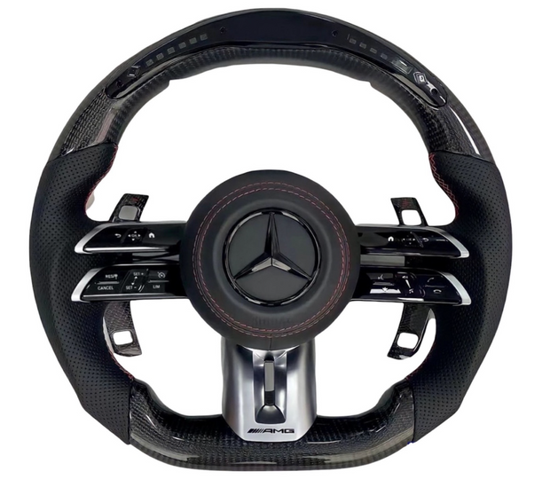 JB Customs® Mercedes AMG Carbon Fiber Custom Steering Wheel Assembly