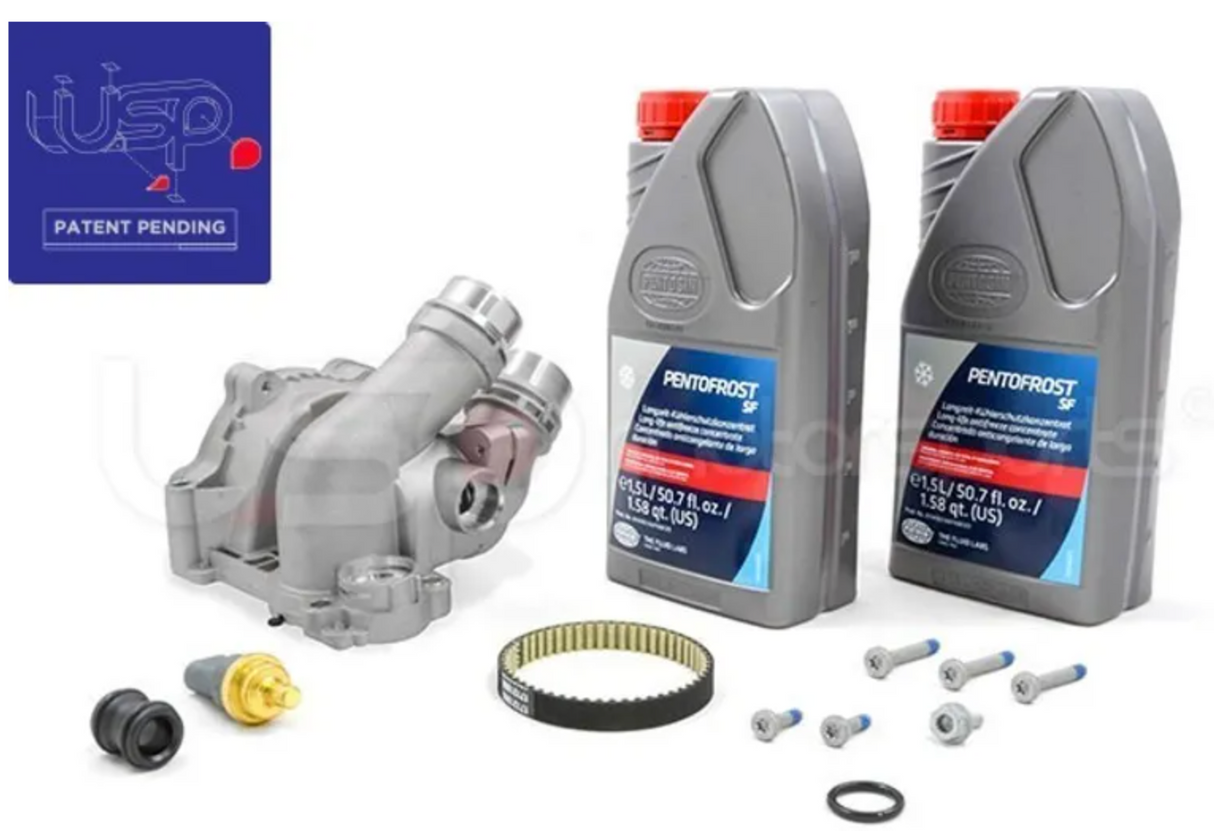 USP MotorSports® Audi/Volkswagen 2.0L TSI Cast Aluminum Water Pump Kit