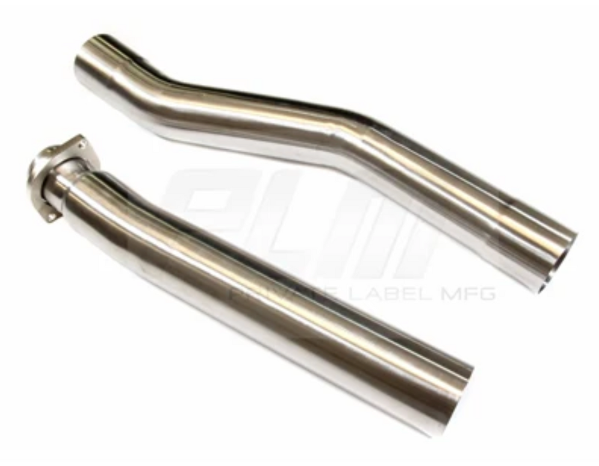 PLM® (03-07) Ford F-250/F-350 6.0L Power Stroke Exhaust Muffler Delete Pipes