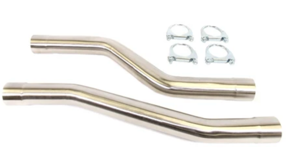 PLM® Dodge Challenger/Charger V8 2.25" Mid Muffler Delete Pipes
