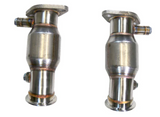 PLM® (03-12) 350Z/G35/FX35/M35 VQ35DE 1.8" x 2.5" 304SS Long Tube Headers with Catted Mid-Pipes