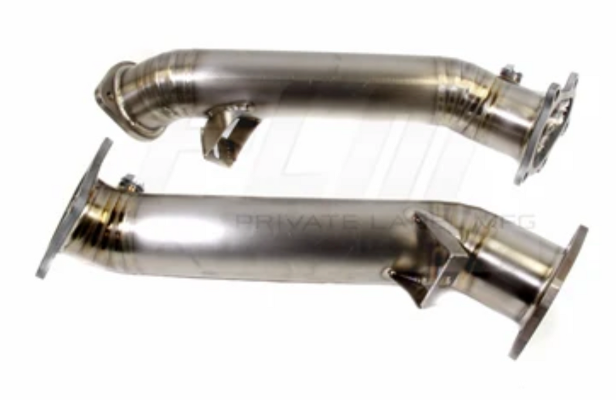 PLM® (09-24) Nissan GT-R R35 Dual 3" Titanium Catless Down Pipe Set