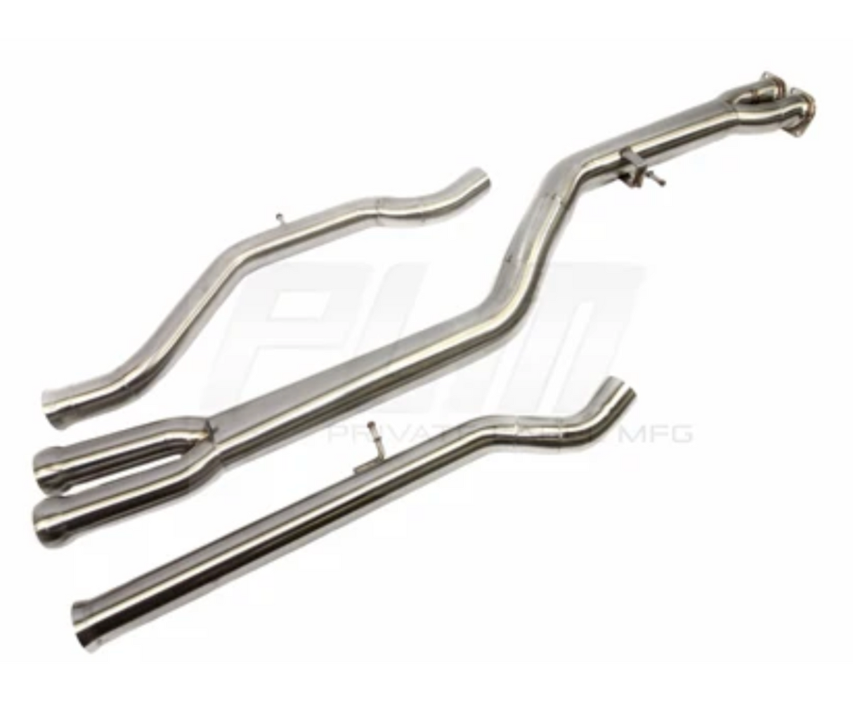 PLM® (14-20) BMW M3/M4 F80/F82 304SS 3" Catless Mid-Pipes