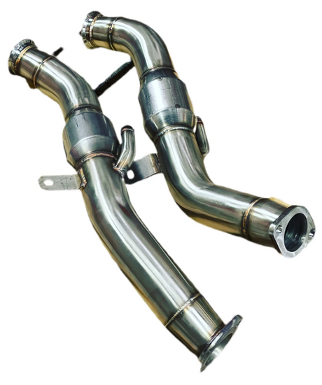 PLM® (16-22) Infiniti Q50/Q60 VR30 304SS 3" Dual Catted Down Pipes