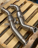 PLM® (16-22) Infiniti Q50/Q60 VR30 304SS 3" Dual Catted Down Pipes