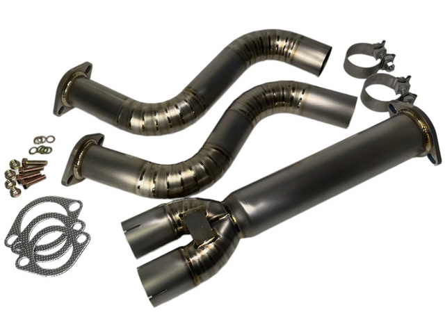 PLM® 350Z/370Z/G35/G37 VQ35/VQ37 Power Driven Titanium Catless Y-Pipe Kit