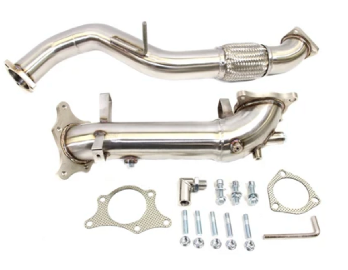 PLM® (17-21) Civic Type-R FK8 304SS 3" Catted Front & Down Pipe Kit