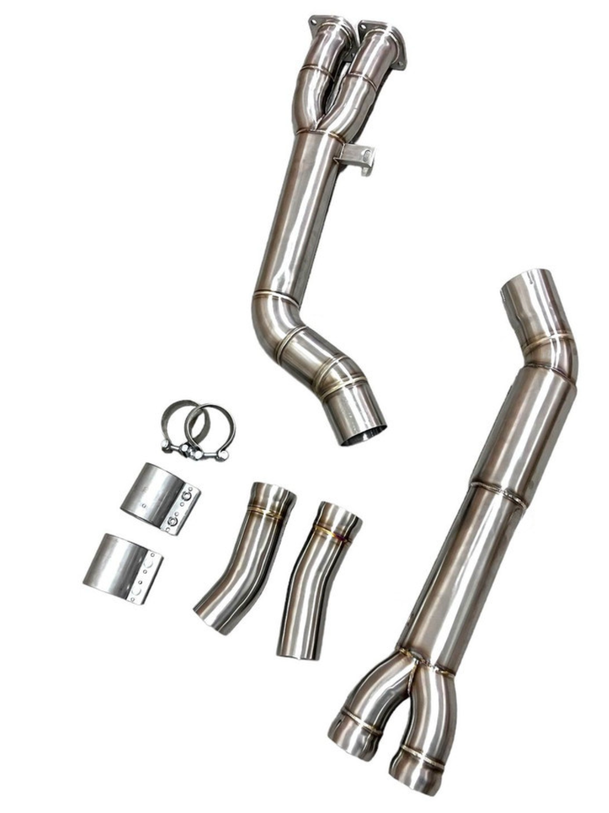 Mastery of Art & Design (19-23) BMW X3M/X4M 304SS 3" Single Resonated Midpipe