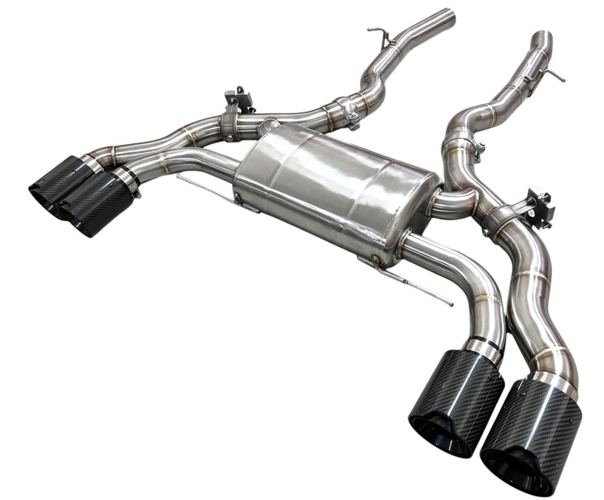 Mastery of Art & Design (19-25) BMW X3M/X4M S58B30 304SS 3" Axle-Back Exhaust with 4.5" OD Tips