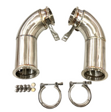 Mastery of Art & Design (19-25) BMW X5M/X6M S63 304SS 3" Catless Downpipes