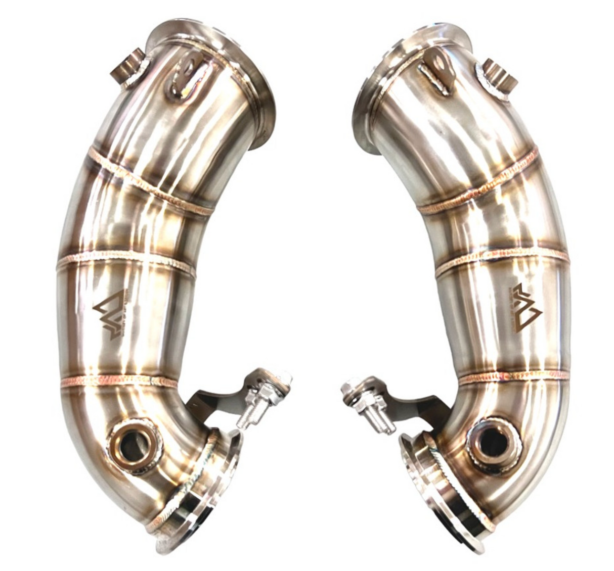 Mastery of Art & Design BMW M5 F90/M8 F92 304SS 5" 'FATBOY Catless Downpipes