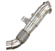 Mastery of Art & Design BMW/GR Supra B58B30 V2 4.5" Catted Downpipe with Bracket