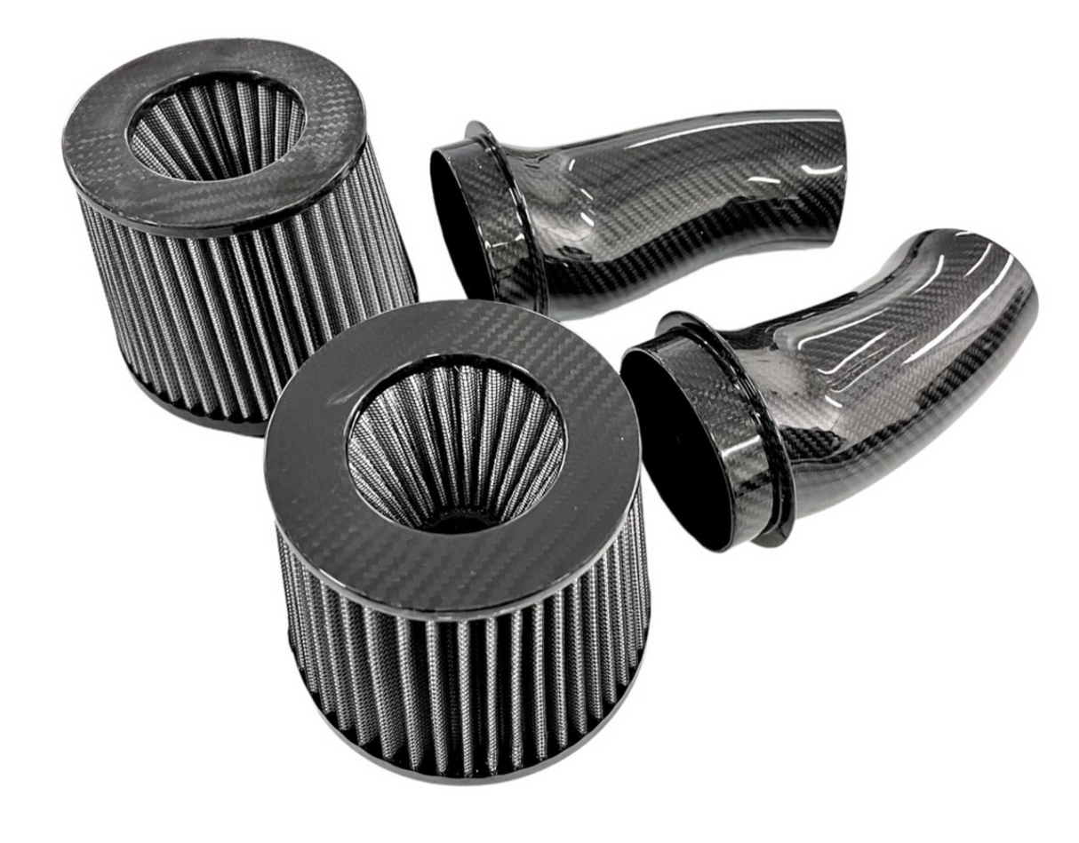 Mastery of Art & Design BMW M5 F90 Dual Carbon Fiber Cold Air Intake System with Oiled Filters