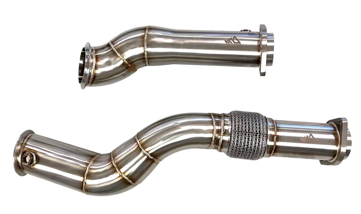 Mastery of Art & Design BMW M2C/M3/M4 S58B30 3.5" 'FAT BOY' Catless Downpipes